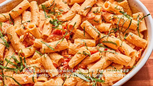 Video thumbnail for feta pasta recipe