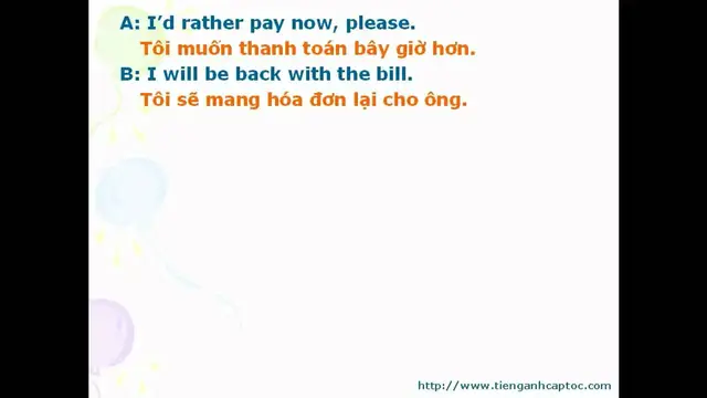 Video thumbnail for English For Tourists Unit 05 Dialogue 003