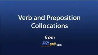 Video thumbnail for Free English Lessons:  Verb and Preposition Collocations