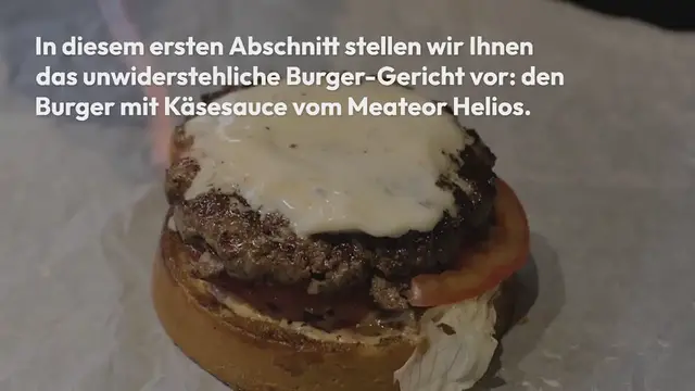 Video thumbnail for Burger mit Käsesauce vom Meateor Helios: Genuss pur