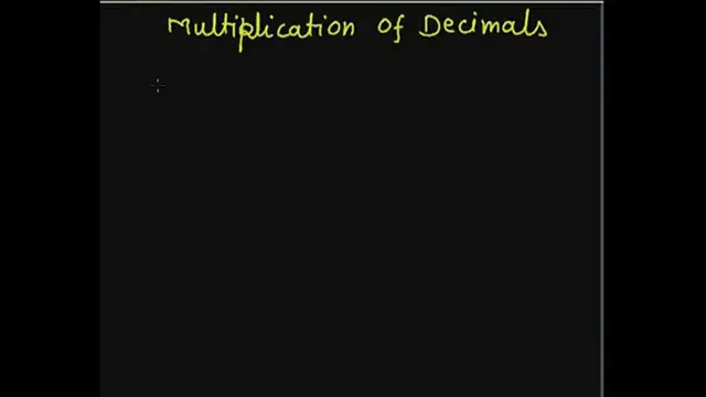 Video thumbnail for Multiplication of decimals