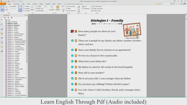Video thumbnail for Learn English Through Pdf | English Conversation About Family