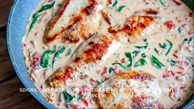 Video thumbnail for mediterranean chicken recipe