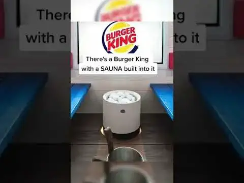 Video thumbnail for Finland's SECRET Burger King SAUNA #shorts