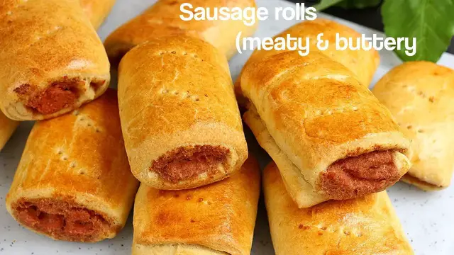 Video thumbnail for Nigerian Sausage Rolls | Rich Nigerian sausage roll recipe - minced hot dog rolls