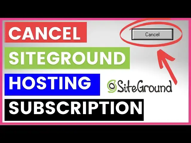 Video thumbnail for How To Cancel A Siteground Hosting Subscription? [in 2025]