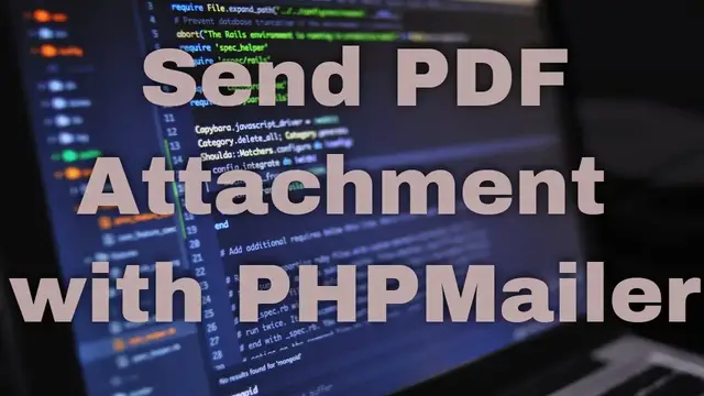 Video thumbnail for How to Create Dynamic PDF in MPDF & Send as Attachment with Email in PHP using PHPMailer