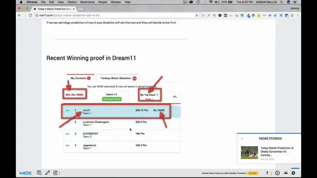Video thumbnail for [#1 Trending] Dream11 Tips And Tricks To Win Every Match