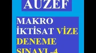Video thumbnail for Makro İktisat Vize Sınavı -4 (Çıkmış Sorular)