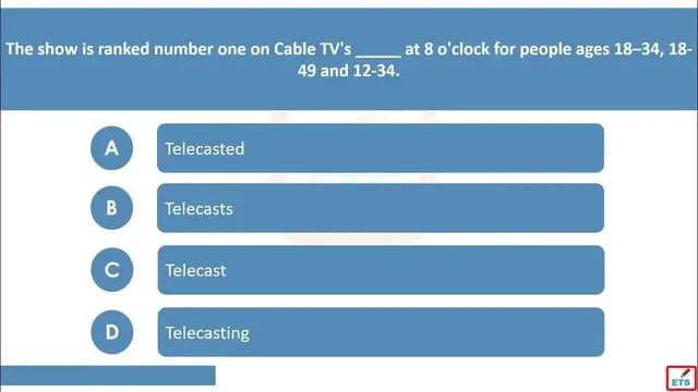 Video thumbnail for English Verb Tenses: Telecast, Telecasts, Telecasted, Telecasting Quiz