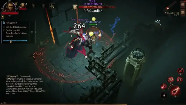 Video thumbnail for Diablo Immortal Gameplay | Challenge Rift Level 1