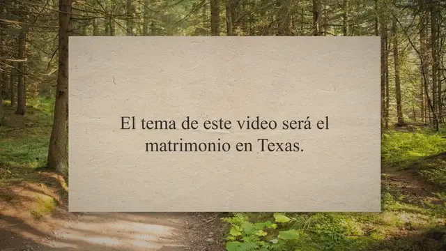 Video thumbnail for El matrimonio  en Texas, video