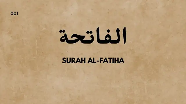 'Video thumbnail for 001- Surah Al Fatihah By Mishary Bin Rashid Al Afasy | With English Translation'