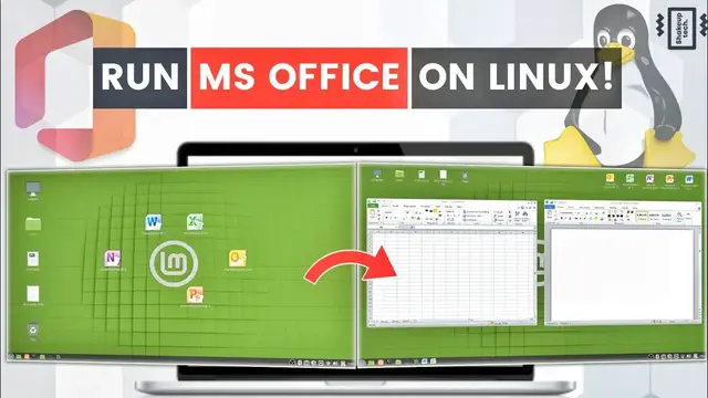 Video thumbnail for How To INSTALL and RUN MS Office on LINUX OS!