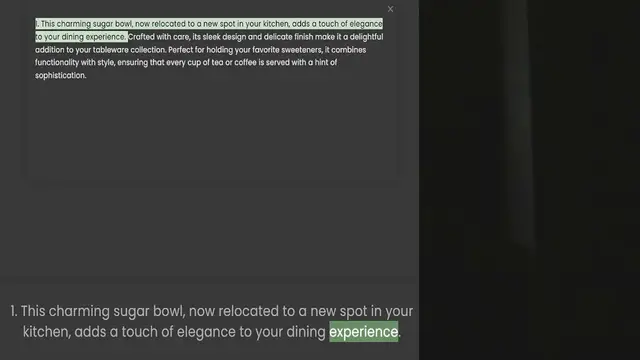 Video thumbnail for to your dining experience. Crafted with care, its sleek design and delicate finish make it a delightful addition to your tableware collection. Perfect for holding your favorite sweeteners, it combines functionality with style, ensuring th