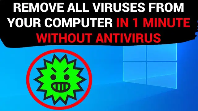 'Video thumbnail for Remove ALL VIRUSES from your computer IN 1 MINUTE WITHOUT ANTIVIRUS.'