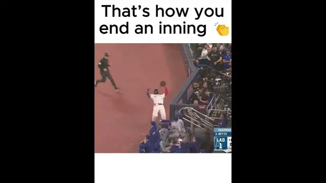 'Video thumbnail for Vladimir Guerrero Jr. goes all out for the catch! 😳'