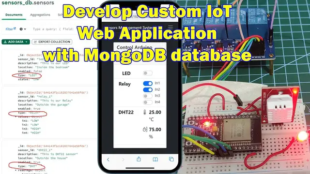 'Video thumbnail for Develop Custom IoT Web Application with MongoDB Database'