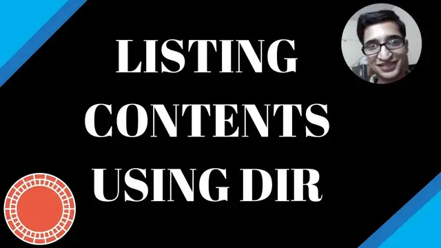 Video thumbnail for Command Prompt Tutorial for Beginners (2019) (Part-1 Listing Contents of Directory using dir Command