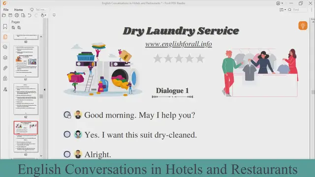 Video thumbnail for English Conversation - Dry laundry service