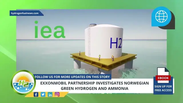 Video thumbnail for French Version - ExxonMobil partnership investigates Norwegian green hydrogen and ammonia