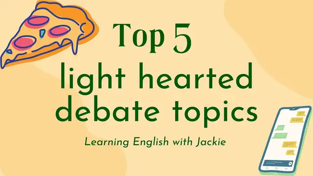 Video thumbnail for Top 5 light hearted debate topics | Things to Debate About in English