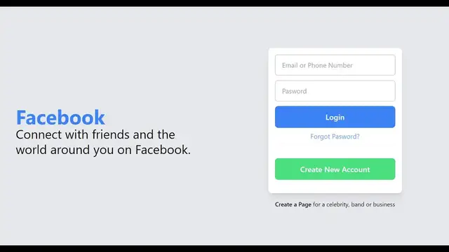 Video thumbnail for Build a Facebook Login Page UI Clone Using Tailwind CSS & HTML5 in Browser Full Project