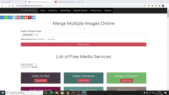 Video thumbnail for Node.js Express Merge Join Multiple Images in Horizontal and Vertical Direction in Javascript 2020