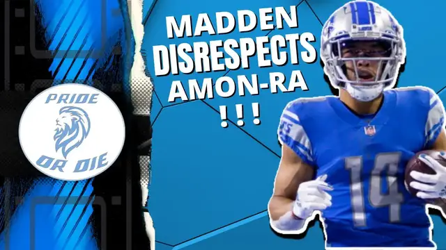 Video thumbnail for Madden 23 shows little love for Lions WR's