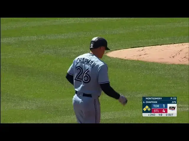 'Video thumbnail for Matt Chapman SMACKS a RBI Double, Scoring Daulton Varsho! | Toronto Blue Jays | 4/2/2023'