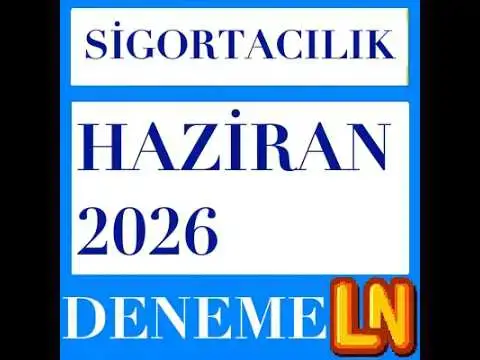 Video thumbnail for Sigortacılık 2026 Haziran Sınavı Deneme Sınavı