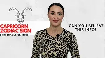 Video thumbnail for Capricorn Zodiac Sign Characteristics