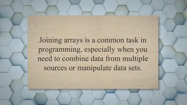 Video thumbnail for How To Join Two Arrays In Python