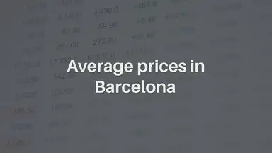 'Video thumbnail for Average prices in Barcelona'