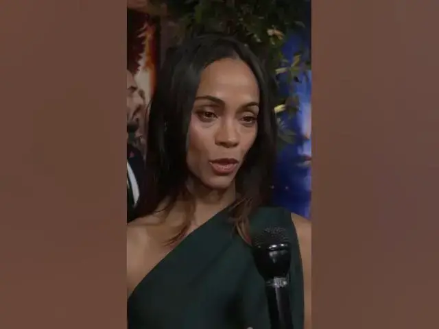 Video thumbnail for #ZoeSaldaña talks about this next movie in the #Avatar franchise at the #FireandAsh Premiere.