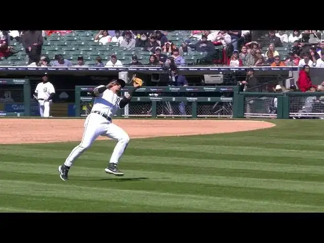 'Video thumbnail for Javier Baez MAKES a Running Catch in the Outfield! | Detroit Tigers | 4/9/2023'