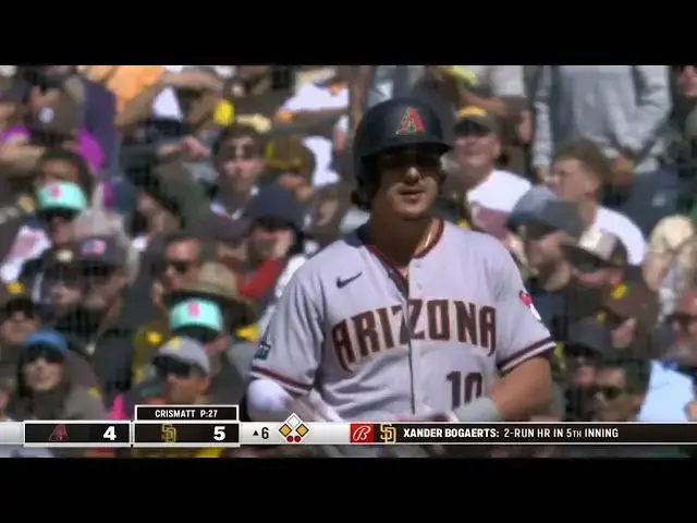 'Video thumbnail for Josh Rojas BELTS a RBI Single, Scoring Geraldo Perdomo! | Arizona Diamondbacks | 4/4/2023'