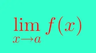 Video thumbnail for What is the limit of a function?  - Limit of a function -  part 1