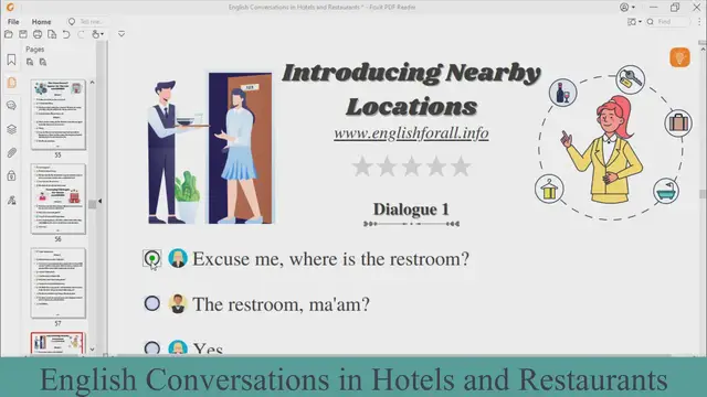 Video thumbnail for English Conversation - Introducing nearby locations