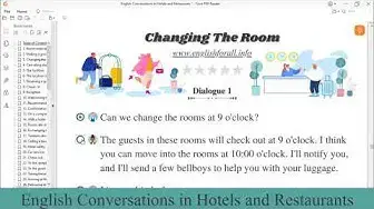 Video thumbnail for English Conversation | Changing the room