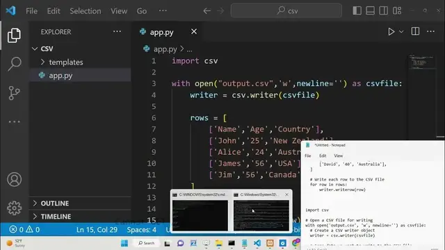 Video thumbnail for Python 3 Script to Read & Write CSV Files Using csv Module in Command Line