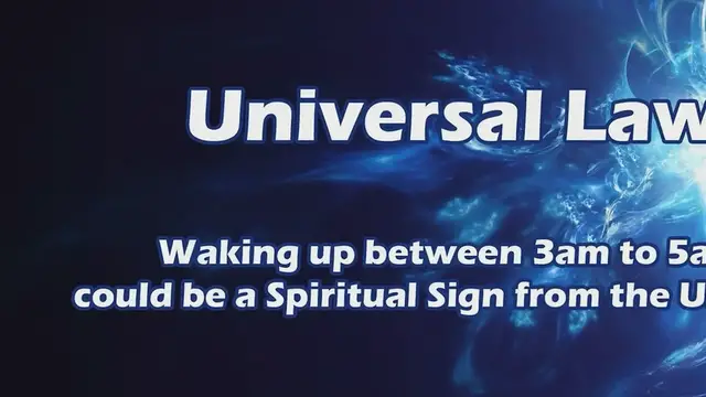 'Video thumbnail for Spiritual meaning of waking up at 3am'