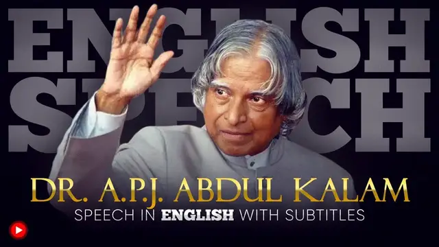 Video thumbnail for ENGLISH SPEECH | DR. A.P.J ABDUL KALAM: Culture of Excellence (English Subtitles)