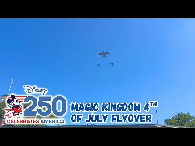 Video thumbnail for Magic Kingdom 4th of July Flyover | Disney Celebrates America 250   4K