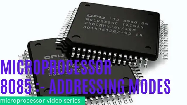 Video thumbnail for Microprocessor 8085 | Addressing Modes