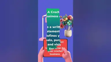 'Video thumbnail for Learn How To Write A Crochet Business Plan #shorts'
