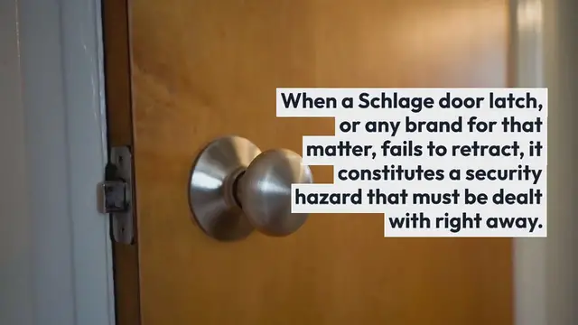 Video thumbnail for Schlage Door Latch Won’t Retract (8 Quick Fixes)