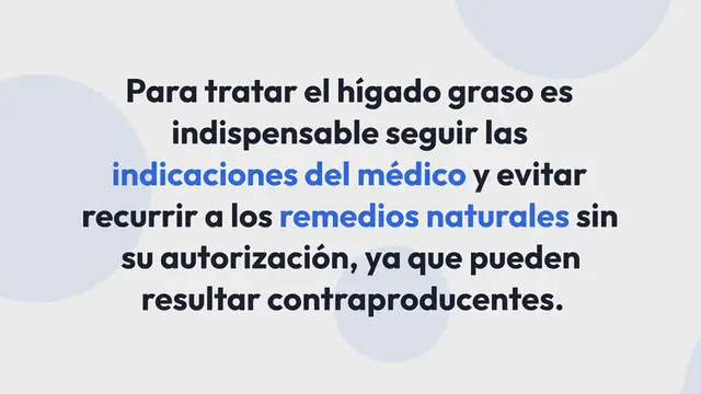 Video thumbnail for ¿Cómo tratar el hígado graso?