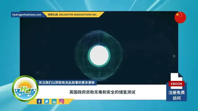 Video thumbnail for [Chinese] UK government funds non-toxic and safe hydrogen storage test