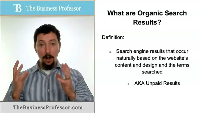 Video thumbnail for Organic Search Results - Marketing